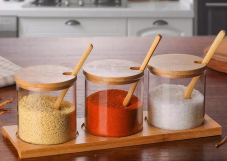 Glass Spice Jars
