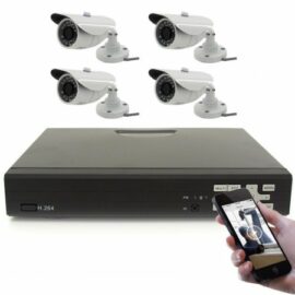 AHD 4 Channel CCTV Kit With Internet And Phone Viewing