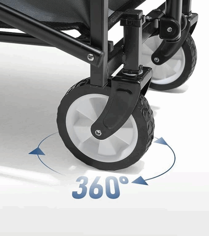 Foldable Utility Cart Multi-use Storage Trolley