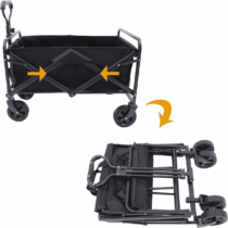 Foldable Utility Cart Multi-use Storage Trolley