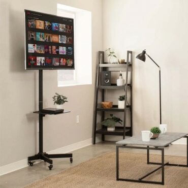 Mobile TV Trolley Stand with Wheels