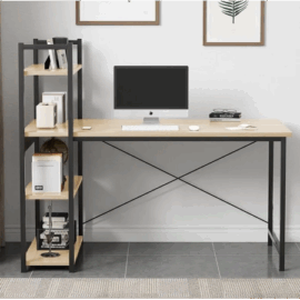 2-in-1 Computer Desk and Shelves