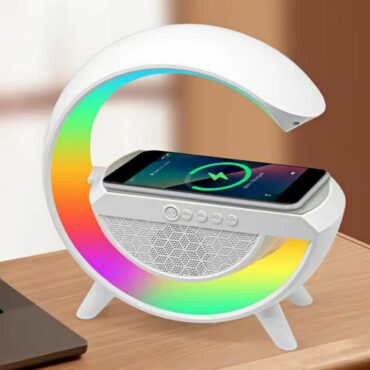 AuraGlow RGB Speaker & Wireless Charger