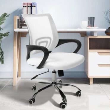 White Focus Office Desk Chair