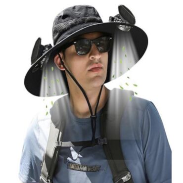 Sun-Hat with Solar Fan